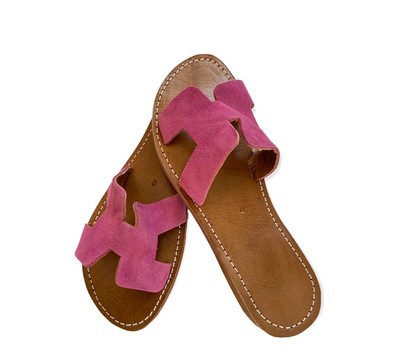 Sandale en cuir véritable haute qualité fait main mode femme