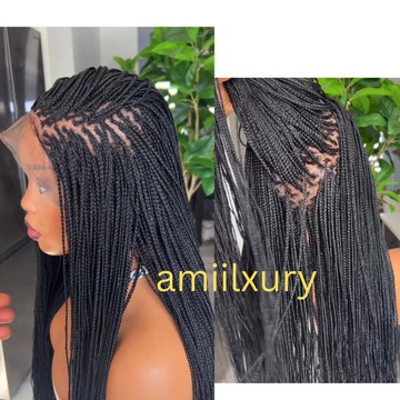 READY to ship Fulani Braided Wig, Braids wig, Cornrow wig, feeding braids,