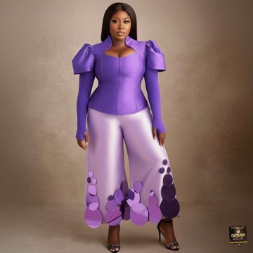 Corset Blouse &amp; Circle Trim Trouser