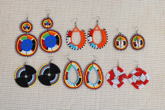 Wholesale earrings, Maasai earrings, African Beaded earrings, Tribal earrings, Boho earrings