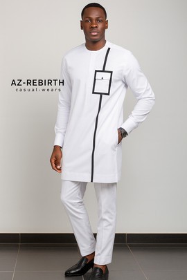 African kaftan men's two-Piece
