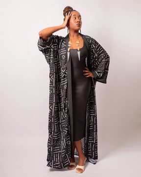 Kimono mousseline fluide « Reine Kassa »