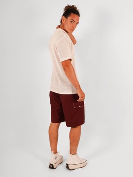 Bermuda gabardine bordeaux