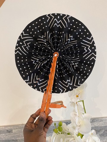 Afro fan Bogolan pattern from Mali