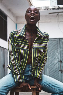 Fugu Crop Jacket - Trip (Pre-Order)