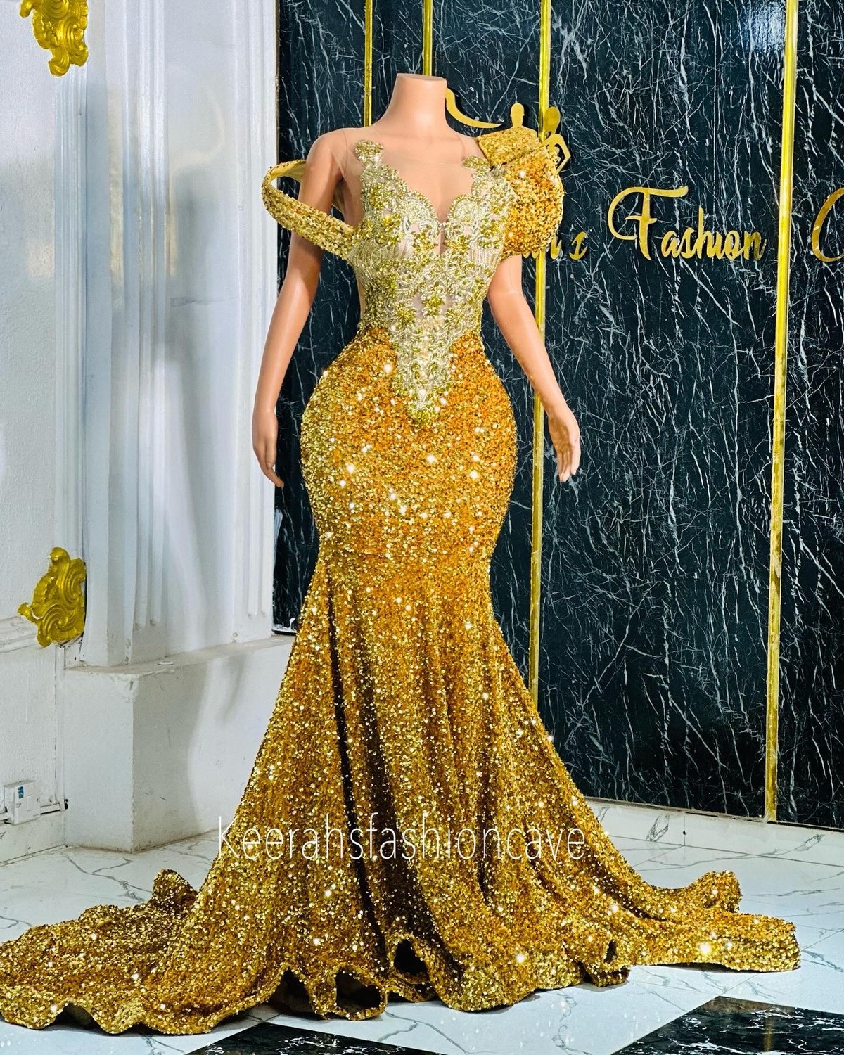 gold sequin graduation dress Women's Elegant Sleeveless V-Neck Sequin High Split Thigh Gold Formal Prom Dress,Wedding Guest, Evening ,Graduation, Dinner For Holiday Party Clothes