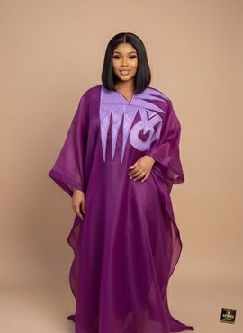 Robe Boubou longue en organza