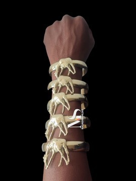 5 bracelets en laiton, bracelets de manchette, bracelets en laiton de manchette, manchettes de girafe