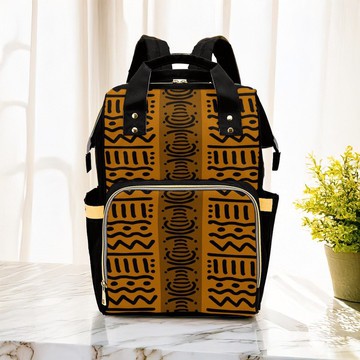 Kuba Tribal Diaper Bag | Afrocentric Backpack | Afro Fashion