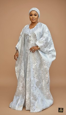 Empress Floral Brocade Maxi Boubou