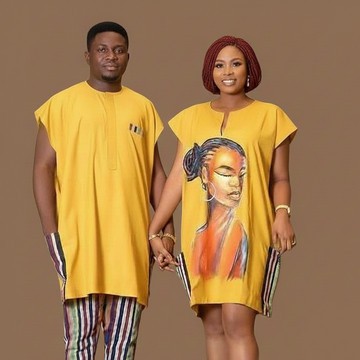 Tenues de couple vibrantes en imprimé africain : célébrez l’amour et la culture avec style
