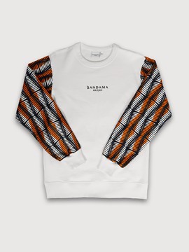 Sweatshirt wax blanc Niamey