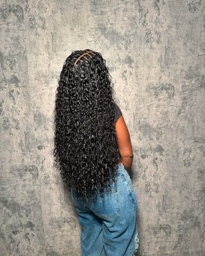 400g Human hair curls bulk hair for boho mermaid bora bora braids locs