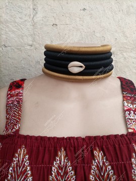 Collier femme, tour de cou Maasai, collier de perles africaines, collier moderne
