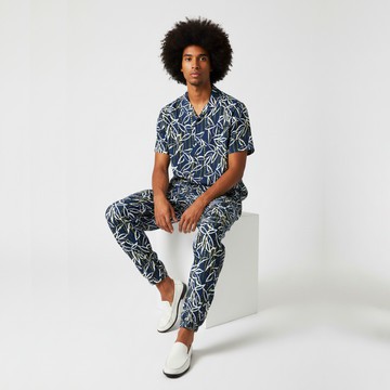 Amara Men's Short Sleeve Shirt &amp; Track Pants Set