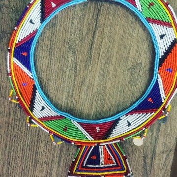 Collier / collier maasai / bijoux africains / collier déclaration / collier africain / perles zoulou