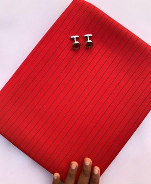 German wool in stripe texture 6 yards