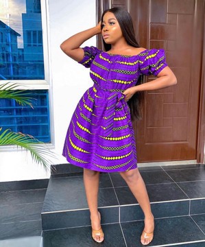 Dress in African print my darling Coco