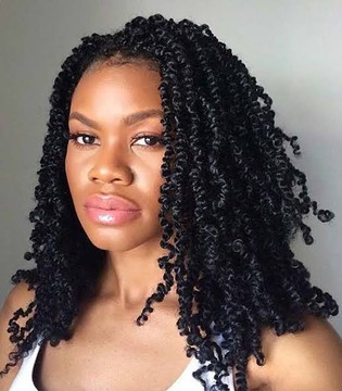 Sheye shoulders length passion twist wig frontal lace