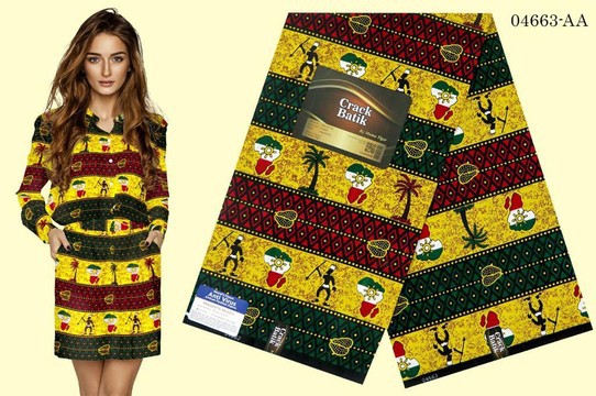Ankara tribal, cotton fabric, 6 yards