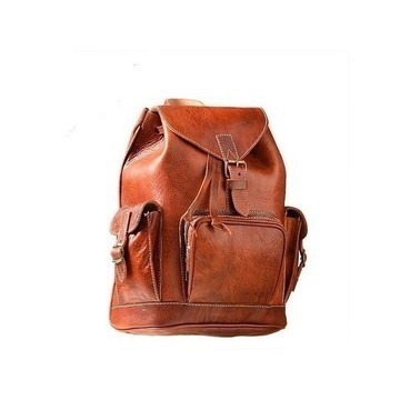 BIG SALE! Genuine Leather Backpack  Handmade by Cuiroma Craftsmen in Morocco