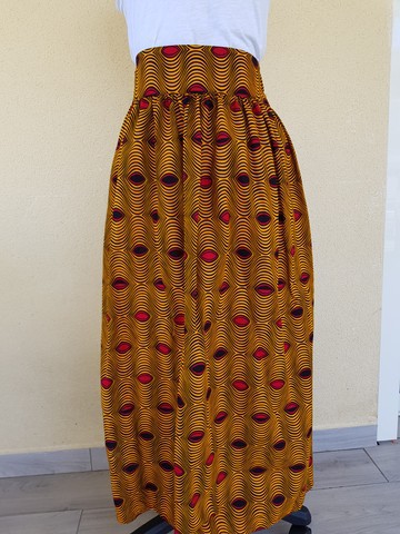 high waisted wax skirt