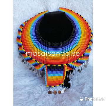 Maasai wedding necklace , African jewelry , Tribal Beaded necklace , Women necklace