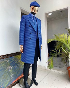 A Reloaded “Peaky Blinder” completely Tailored Double breasted Check trench suit