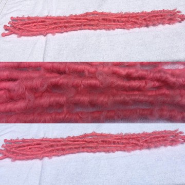 Fluffy Pink Butterfly Crochet locs 30 inches