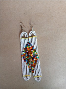 Boucles d'oreilles africaines / boucles d'oreilles maasaï / bijoux femmes / boucles d'oreilles faites à la main