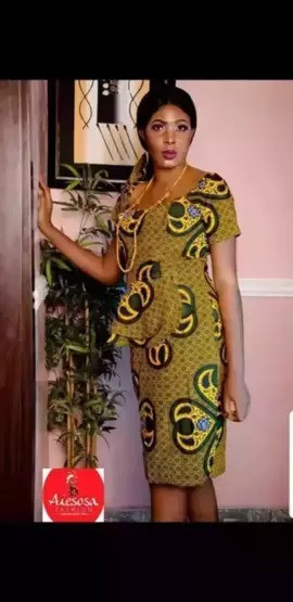 Aiesosa Fashion Ankara | Ankara Gown With short sleeve| Gifts For Her | Ankara Style| Ankara Fabric