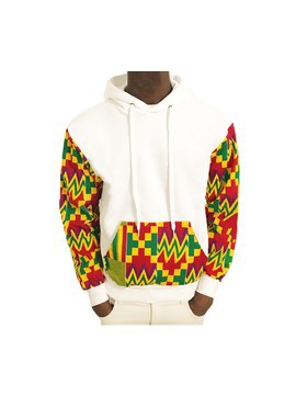 Wax "Kente" hooded sweater
