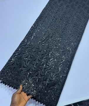 Black Lace fabric 5 yards