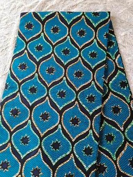 Wax fabrics 100% cotton 1 yard "congress"