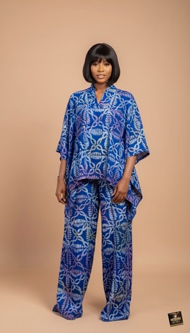 Ensemble deux pièces en batik Odunola