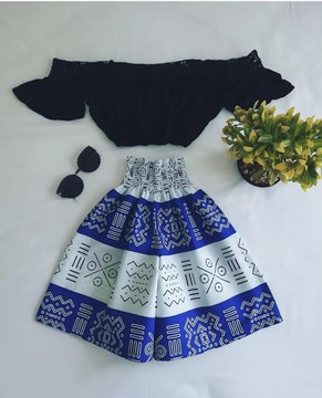 Ankara highwaist shorts