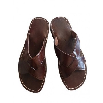 Grande Vente! Sandale été en cuir véritable unisexes fait main par des artisans du Maroc