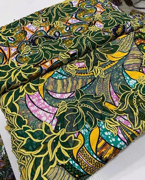 Embroidery Grand Glitter Super wax Vlisco/ Ankara Print