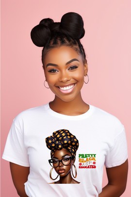 T-shirt - Pretty, Black and Educated