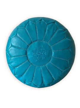 Poufs en cuir véritable confortable finition haute gamme