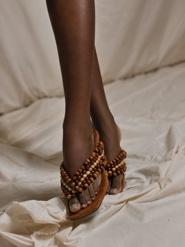 Mules perlées Osisi