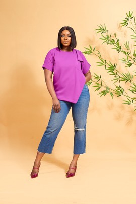 Trapiz top Lilac