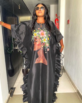 Tinuke Embellished Graphic Boubou for Weddings/Special occasions/Black Friday sales