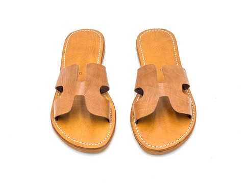 Sandale en cuir véritable haute qualité fait main mode femme