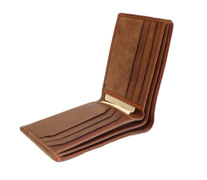 handmade real leather wallet