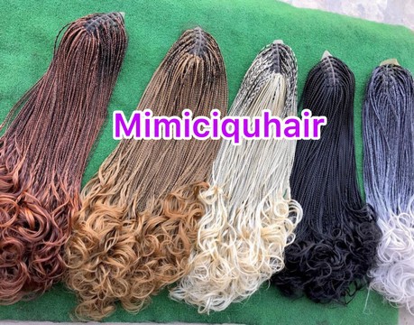 Perruque French Curl avec fermeture 4*4