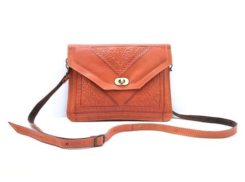 Brown genuine leather wallet