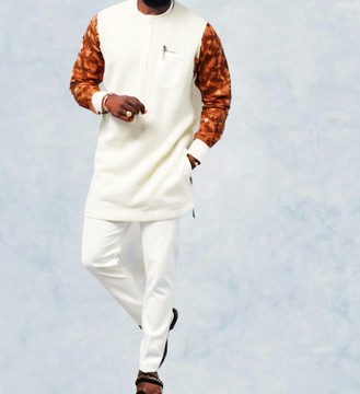 Men african suit kaftan African outfit, two piece men's suit jacket