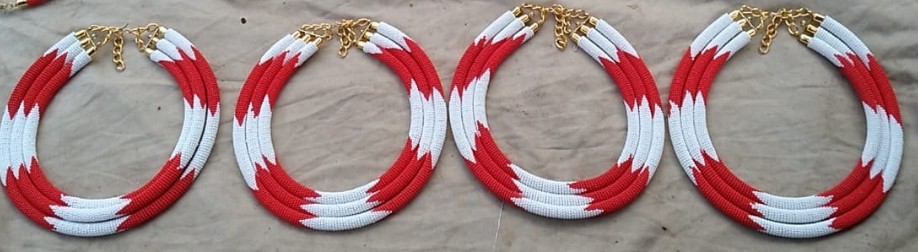 Collier 3 en 1 / colliers zoulou / collier maasai / chaîne africaine
