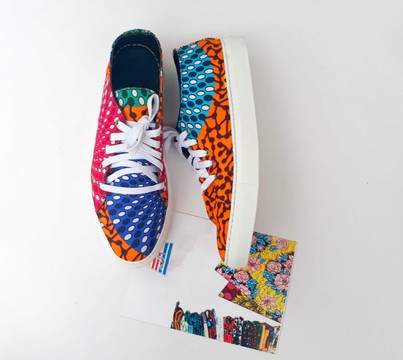 Ankara Sneakers blue